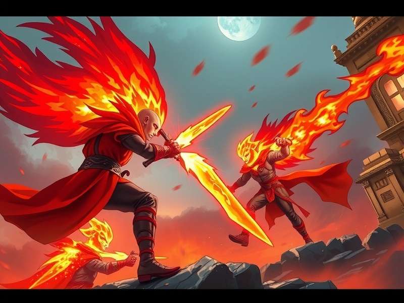 Pepper Flame Conqueror Epic Battle Scene
